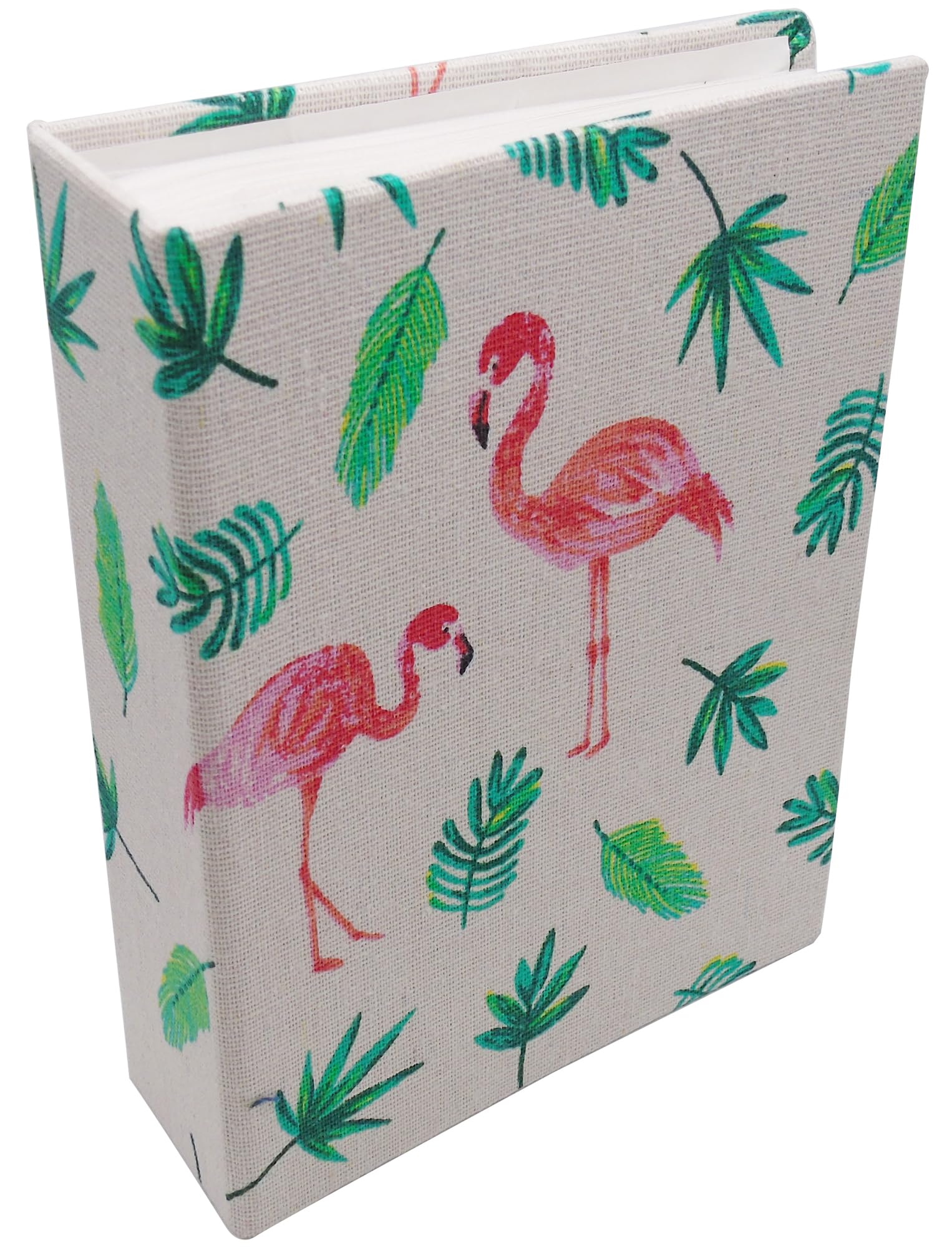 Photo 1 of Dankeler Kids Photo Album, 100 Pockets 5x7 Picture Album, Slip-in Linen Cover Photo Album Book for Boys, Girls, Family(Flamingo)