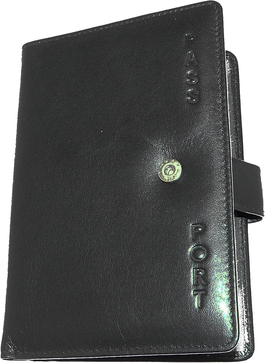 benerini Soft Leather Passport Holder Cover - Black, One Size Fits All - Image 3