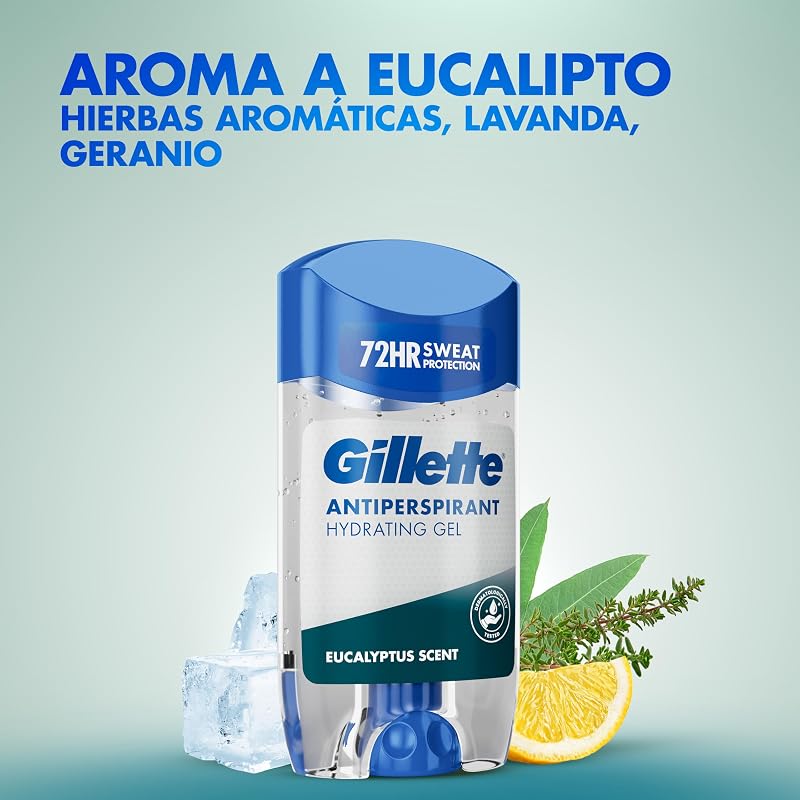 Clear Gel Eucalipto Antitranspirante Y Desodorante Hombre 6x70ml