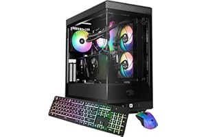 iBUYPOWER Y40 PRO Black Gaming PC Desktop Computer AMD Ryzen 7 9800X3D CPU, AMD Radeon RX 7800 XT 16GB GPU, 32GB DDR5 RGB 5200MHz RAM, 2TB NVMe SSD, Windows 11 Home, Keyboard, Mouse - Y40BA7R78XT01