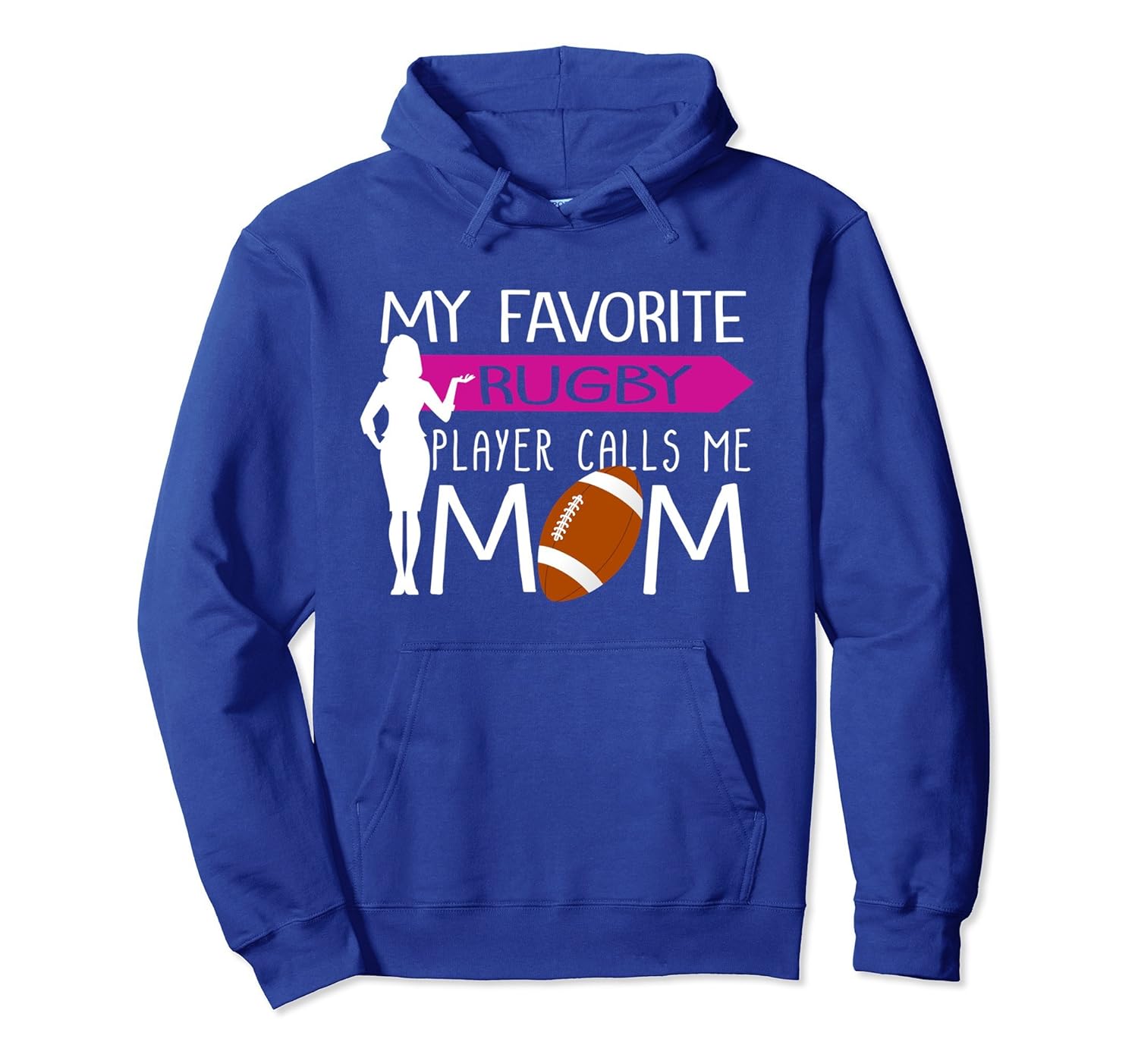 Favorite Rugby Player Calls Me Mom Gift Mother Day T-Shirt-anz