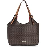 Halston Brooke Calf Magnetic Snap Tote