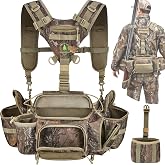 Wild Cedar Hunting Fanny Pack for Men, Camo Waist Pack for Hunter, Fanny Hunting Backpack with Rifle &amp; Bow Holder