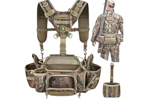 WILD CEDAR Hunting Fanny Pack for Men, Camo Waist Pack for Hunter, Fanny Hunting Backpack with Rifle & Bow Holder