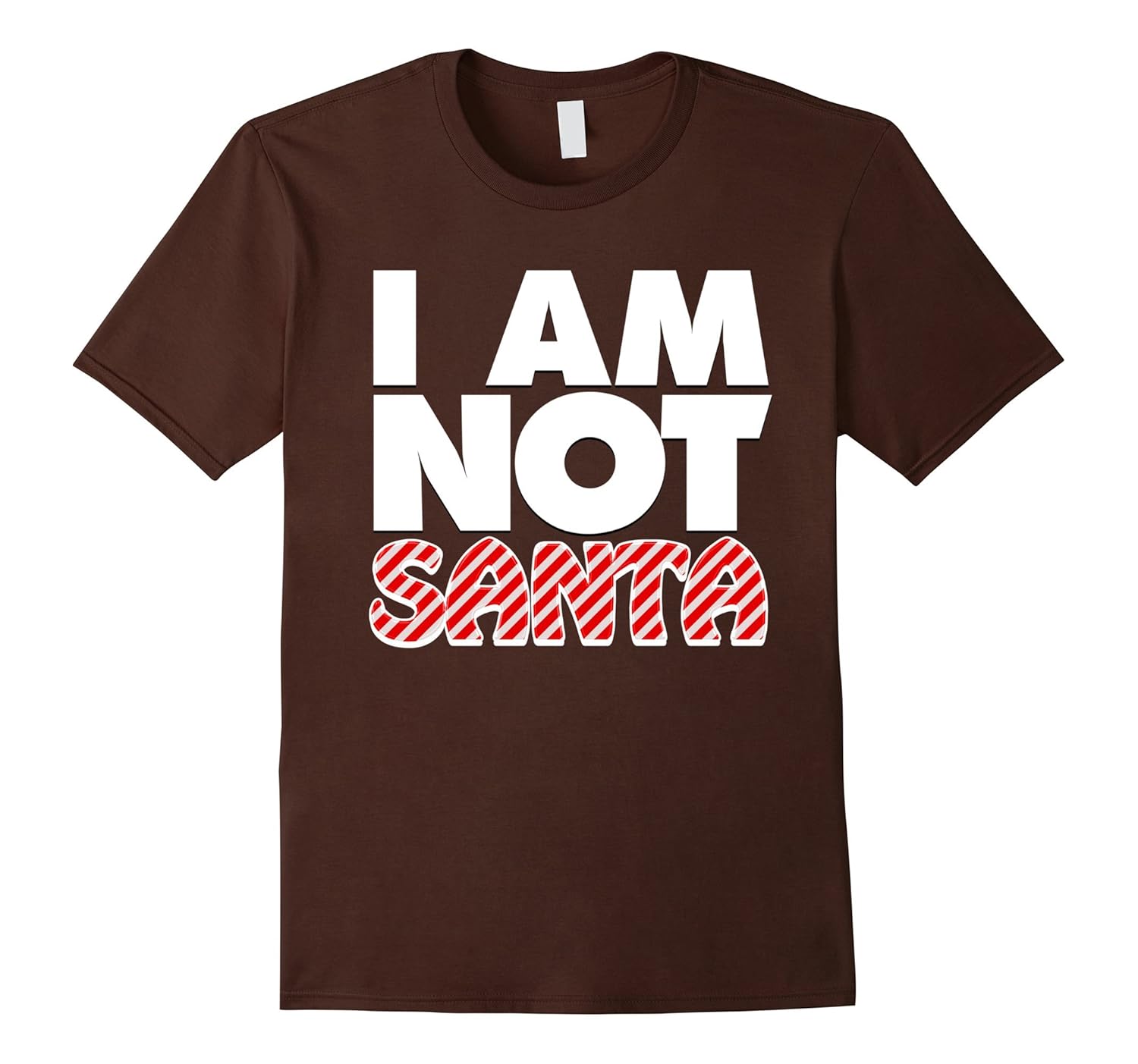 Mens I AM NOT SANTA FUNNY CHRISTMAS T-SHIRT FOR MEN WITH BEARDS-Rose