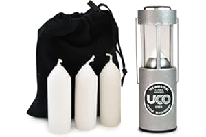 UCO Original Candle Lantern Value Pack with 3 Candles and Storage Bag