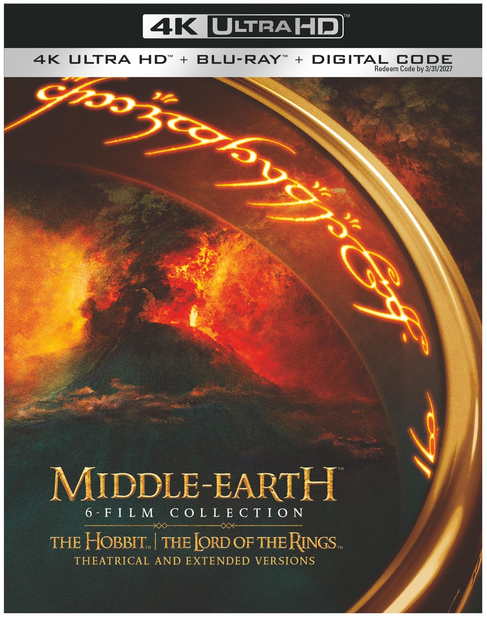 Middle-Earth 6-Film Collection (Extended & Theatrical) (4K Ultra HD + Digital)