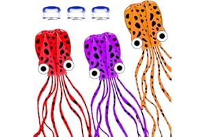 Mint's Colorful Life Octopus Kite for Kids and Adults, Large 3D Software Octopus Kites with Long Tails, Huge Easy Flyer Kites for Beach Trip Family Games and Activities