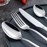 BEWOS 24-Piece Stainless Steel Cutlery Set Service for 6 Mirror Finish view 3