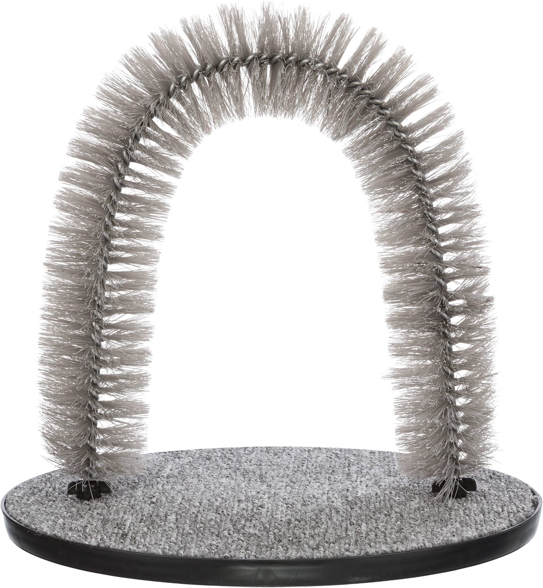 TRIXIE 23130 Massage and Grooming Curve, Cat, 36 × 33 cm, Grey