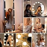 Akynite Hollywood Mirror Lights 10 LEDs USB 3 Colors 10 Brightness Dimmable view 7