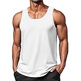 EKLENTSON Men's Workout Tank Top Summer Quick Dry Gym Shirts Muscle Sleeveless Cotton Shirt Moisture Wicking Beach