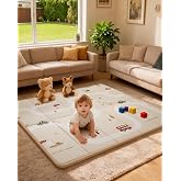 Baby Play Mat, 0.8&rdquo;Thickened XPE Foam Play Mat, 71 x 59&rdquo; Floor Mat | Foldable &amp; Reversible Design, Waterproof PlayMats/Playmat for Babies,Baby Playpen, Indoor&amp; Outdoor