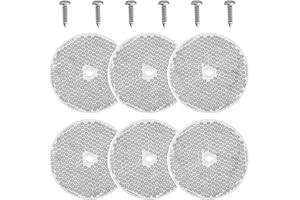 smseace 12pcs Safety Reflectors White Round Reflectors 3inch with Stainless Steel Screw Used for Mailboxes,Driveway,Tunnels,P