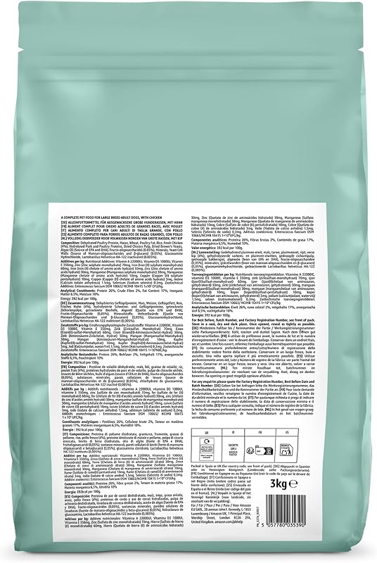 Grainfree Recipe Nourriture sèche pour Chat (stérilisée/légère) avec Poulet Frais 3 kg