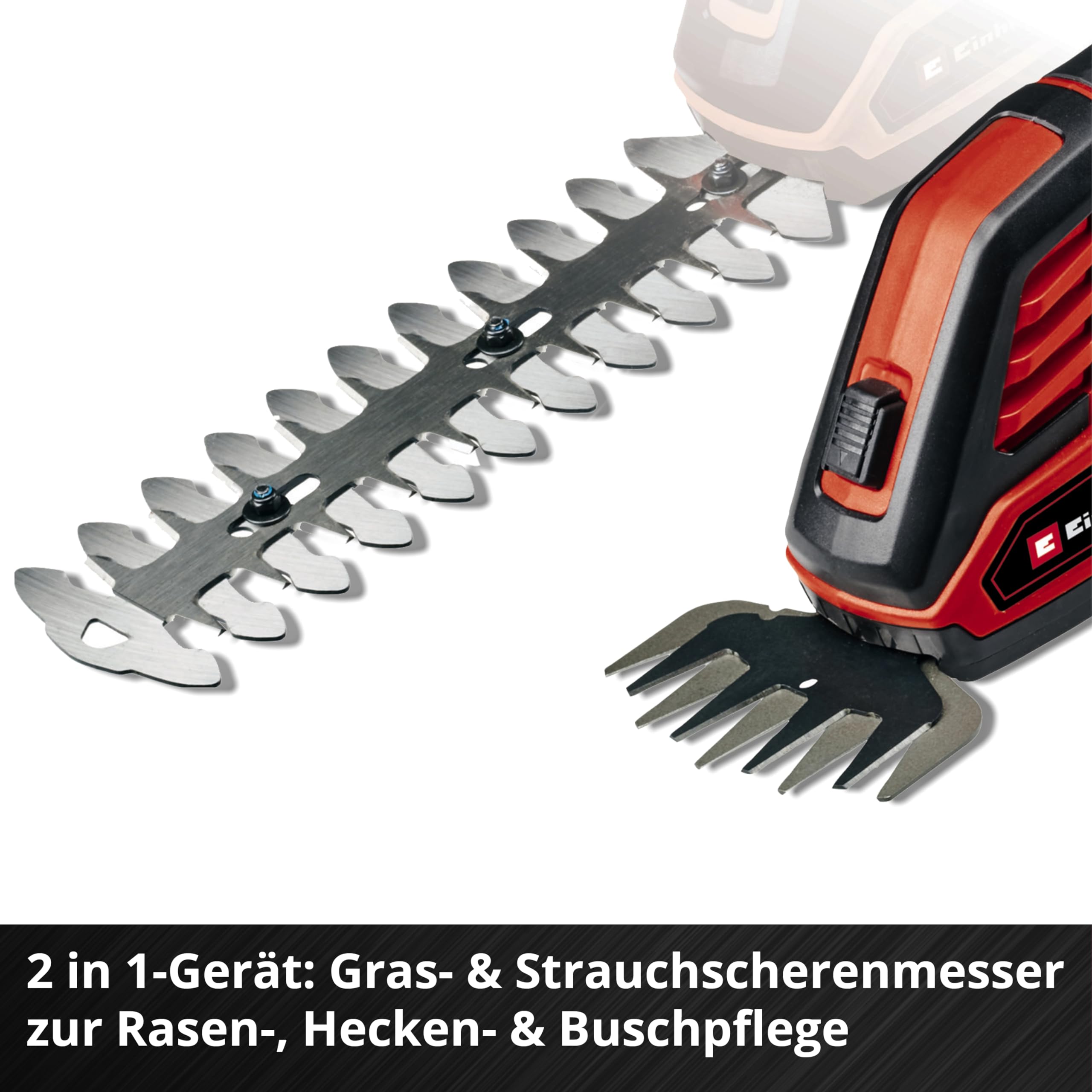 Einhell Akku-Gartengeräte Kit PXC (Akku-Rasenmäher GE-CM 36/36 Li Kit, 36 V, 36 cm Schnittbreite, inkl. 4,0 Ah + 2x Ladegerät, Akku-Gras- und Strauchschere GE-CG 18/100 Li-Solo) 8