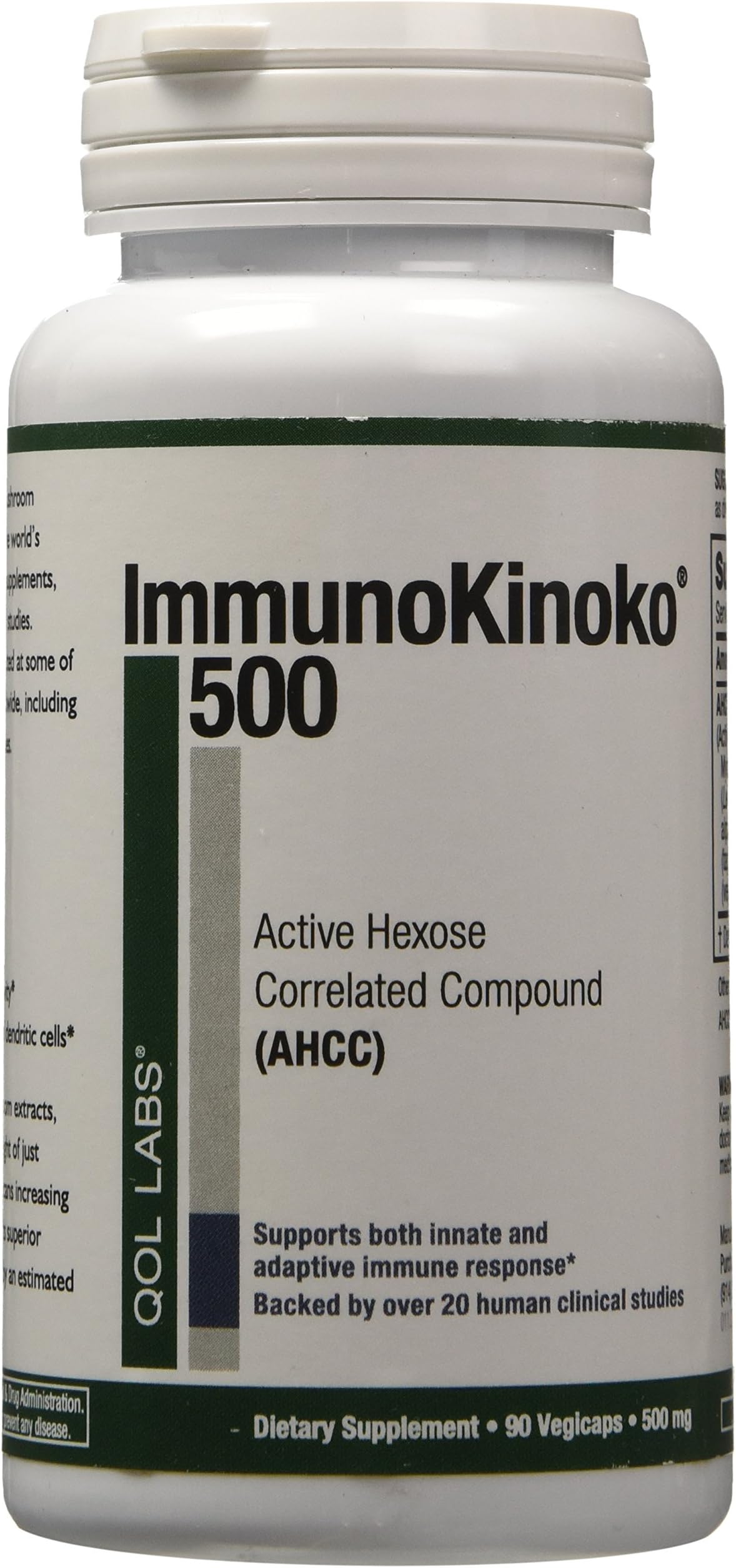 Quality of Life Labs - ImmunoKinoko AHCC 500 mg 90 vcaps