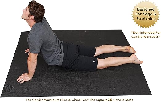 Best Large Yoga Mat Extra Long Extra Wide Yoga Exercise Mat 72 Inch X 48 Inch Yoga Mat With Comfort Foam Free From Phthalates Silicone And Latex Toxin Free Square36 Yoga 3 0