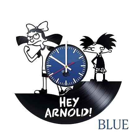 Amazon Com Hey Arnold Helga Vinyl Record Wall Clock Get