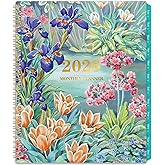 2026 Monthly Planner - 2026 Planner, JAN 2026 - DEC 2026, Monthly Planner 2026 for Daily Organizing, 9" * 11", 12-Month Calendar with Contacts, Passwords, Back Pocket, Tabs, Floral Design
