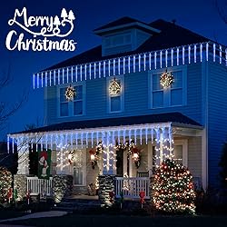 Icicle Lights Outdoor, 30Ft Meteor Shower Lights