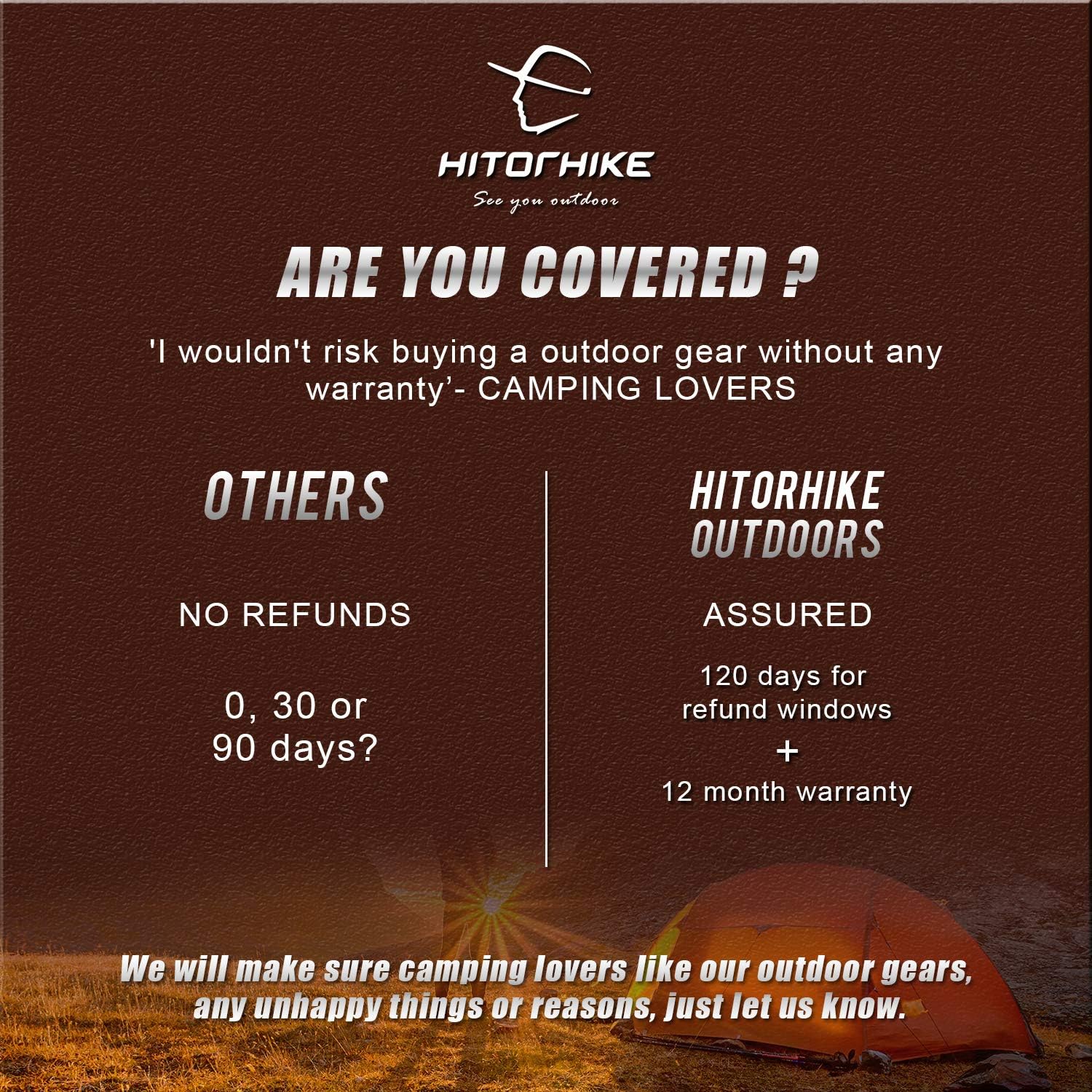 hitorhike camping cot