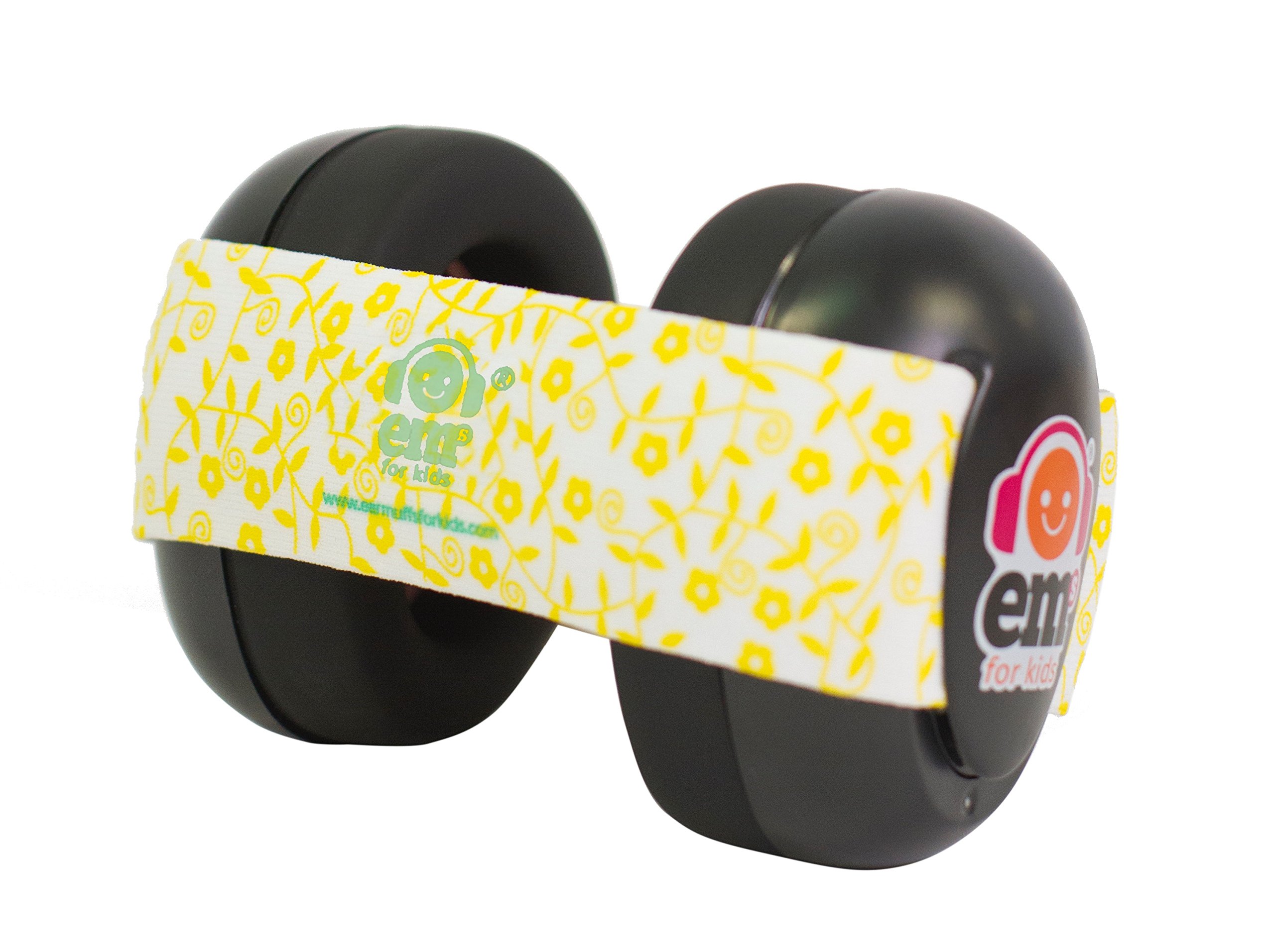 EMS for Kids Baby Earmuffs White with Blue/White. The