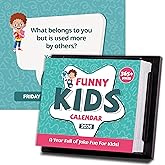 2026 Desk Calendar - Kids Funny Calendar 2026, Jan.2026 - Dec.2026, 4.85" X 5.85", Daily Calendar 2026 Page a Day, Small Desk Calendars with 365+ Tear-Off Kid Joke Pages, Backplane Bracket