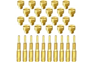 YGQ 30 Pcs Carburetor Main Jet and Pilot Slow Jet Kit for Mikuni Large Round N100.604 & VM28/486