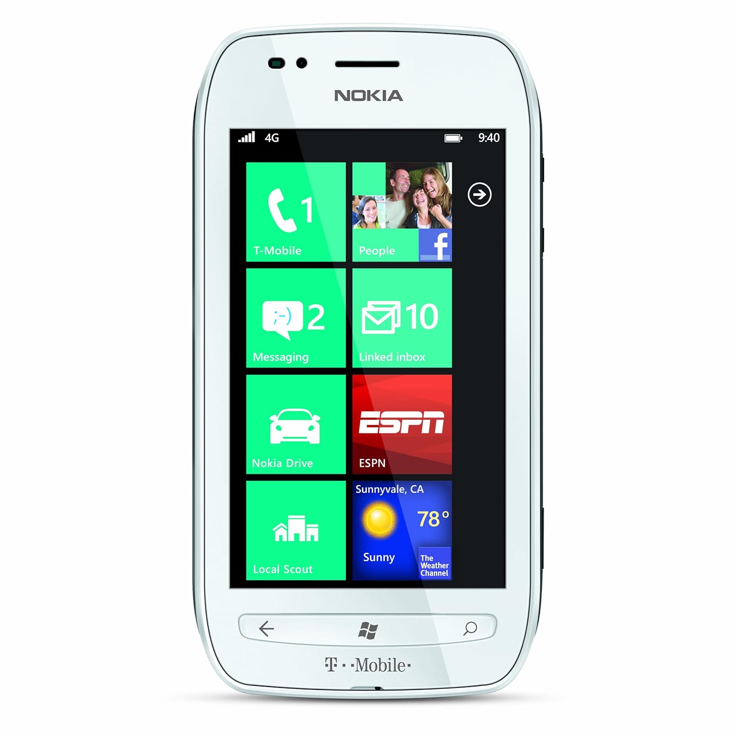Amazon.com: Nokia Lumia 710, White 8GB (T-Mobile): Cell Phones & Accessories