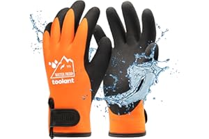 100% Waterproof Gloves for Men and Women, Winter Work Gloves for Cold Weather, Thermal Insulated Freezer Gloves, Touch Screen