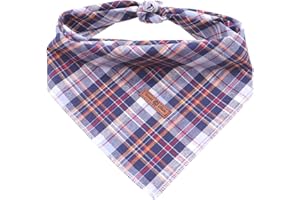 Lionet Paws Dog Bandana Washable Cotton Handkerchief Scarf Triangle Bandana for Small Medium Large Dogs
