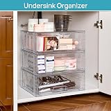 Vtopmart Set of 2 Stackable Storage Drawers Clear Acrylic Organiser view 6