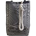 Rope Bag, Black Mesh, Heavy Duty, Great for Boats or Shore Lines