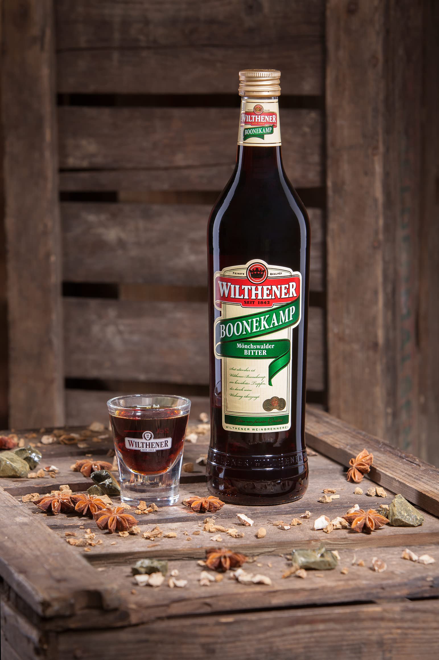 Wilthener Boonekamp I Mönchswalder Bitter I ohne Zuckerzusatz I 43% vol. | 0,7 l 6