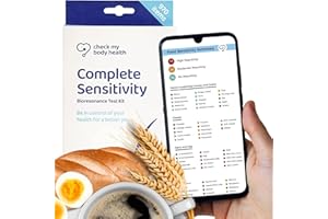 Check My Body Health | Complete Food Sensitivity Test | Check for 970 Different Intolerances | Easy to Use Home Hair Strand Testing Kit & Intolerance Screening for Adults | Results in 5 Days