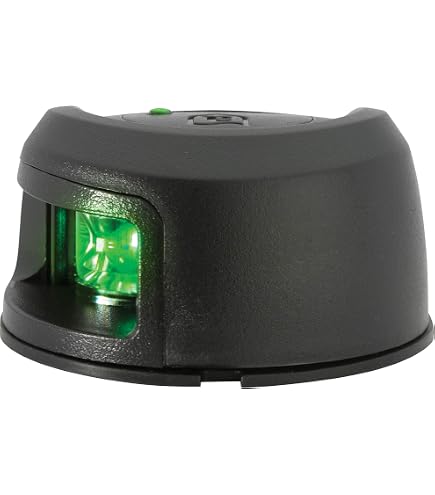 Attwood LED Navigation Light Bi-Color, Port-Seite, Schwarz – Korrosionsbeständig Für Den Maritimen Einsatz