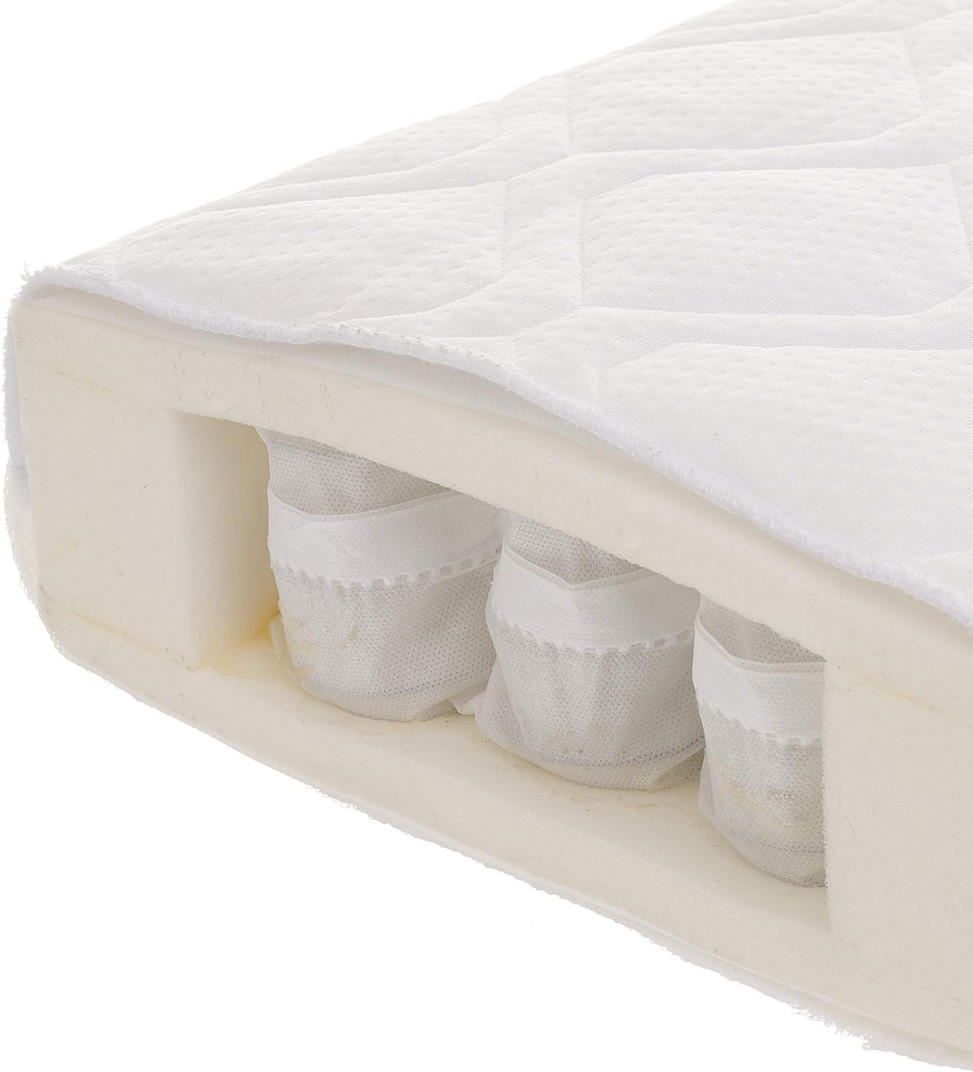 obaby 140 x 70cm pocket sprung cot bed mattress