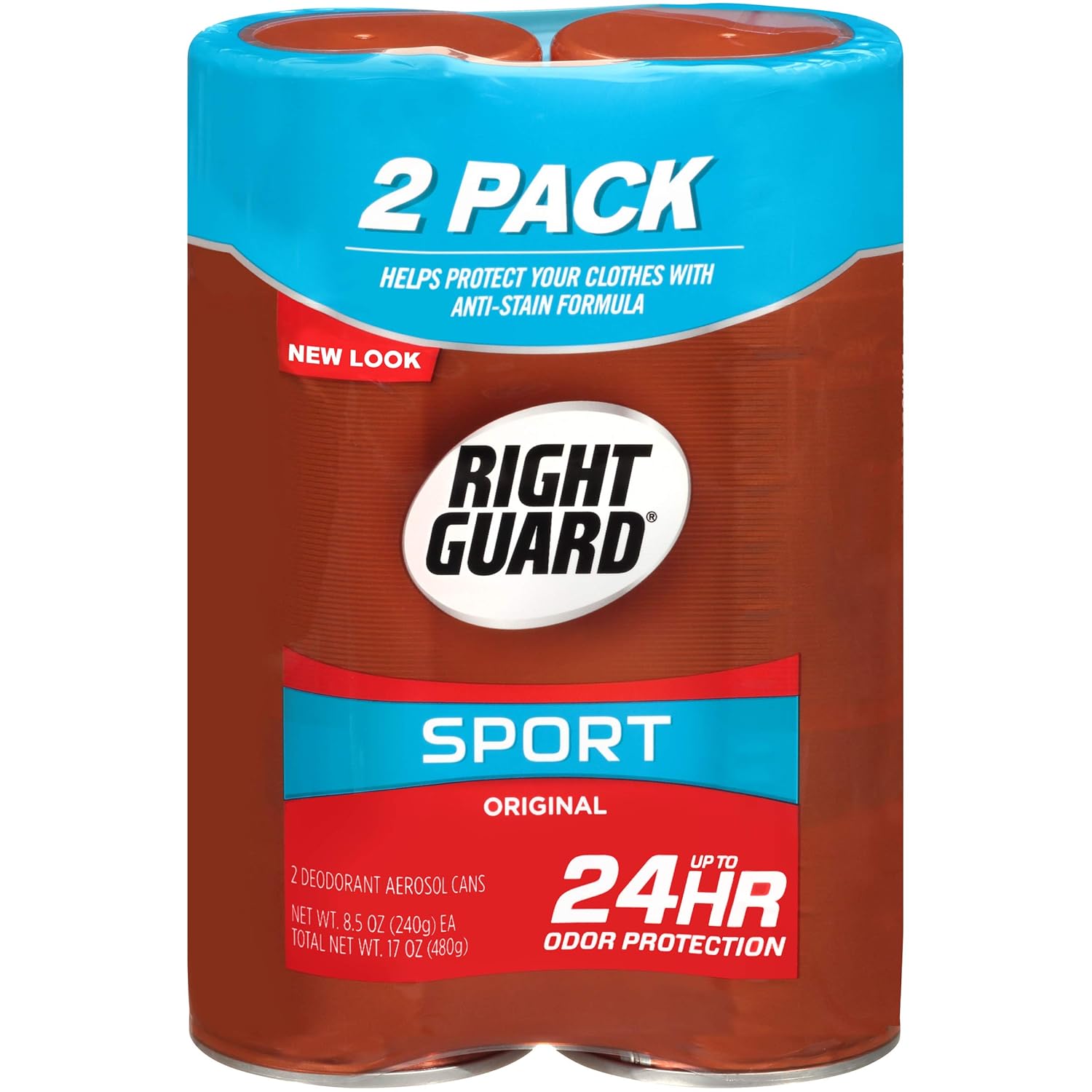 Right Guard Sport Original Deodorant Aerosol Spray, 2 Count : Beauty