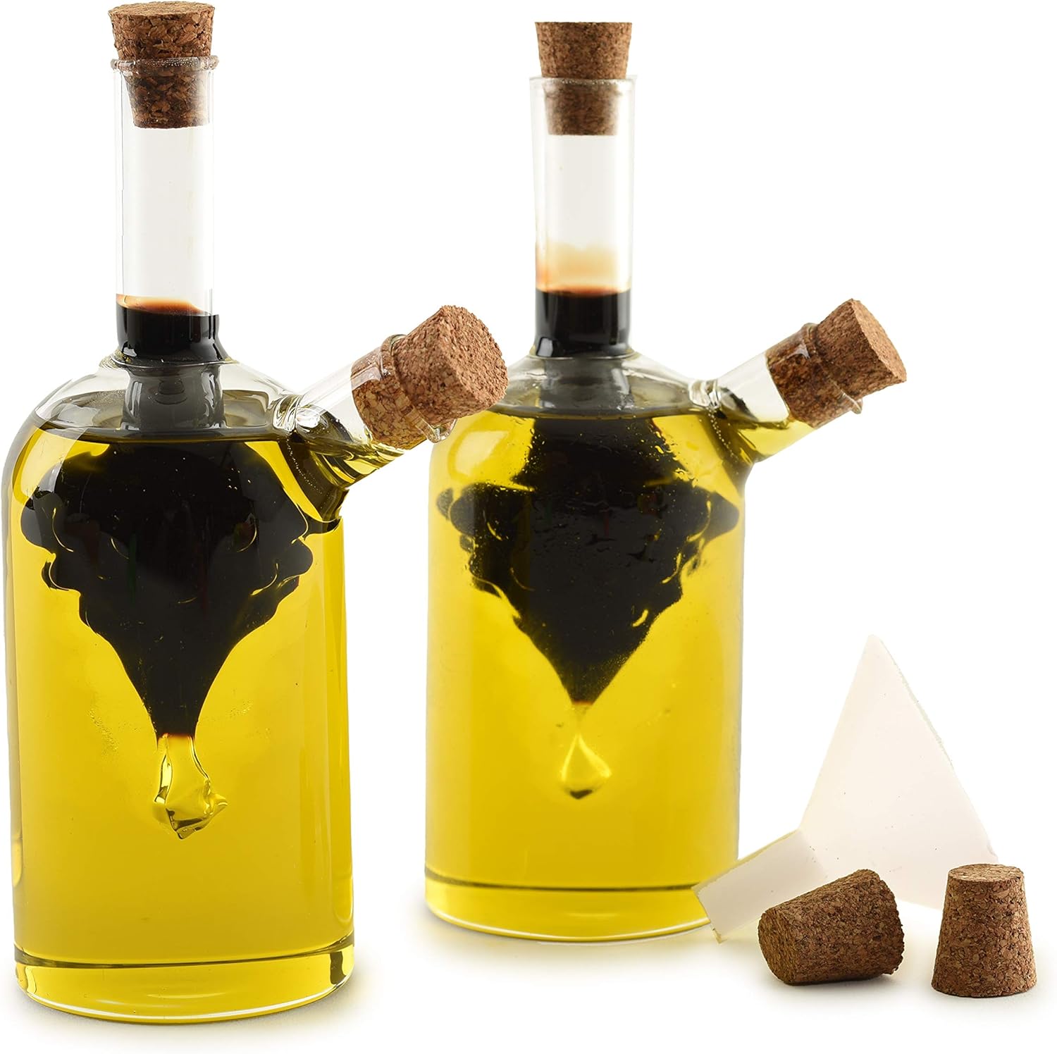 Norpro Oil and Vinegar Cruets, Set of 2, Clear: Cruet Sets: Kitchen & Dining