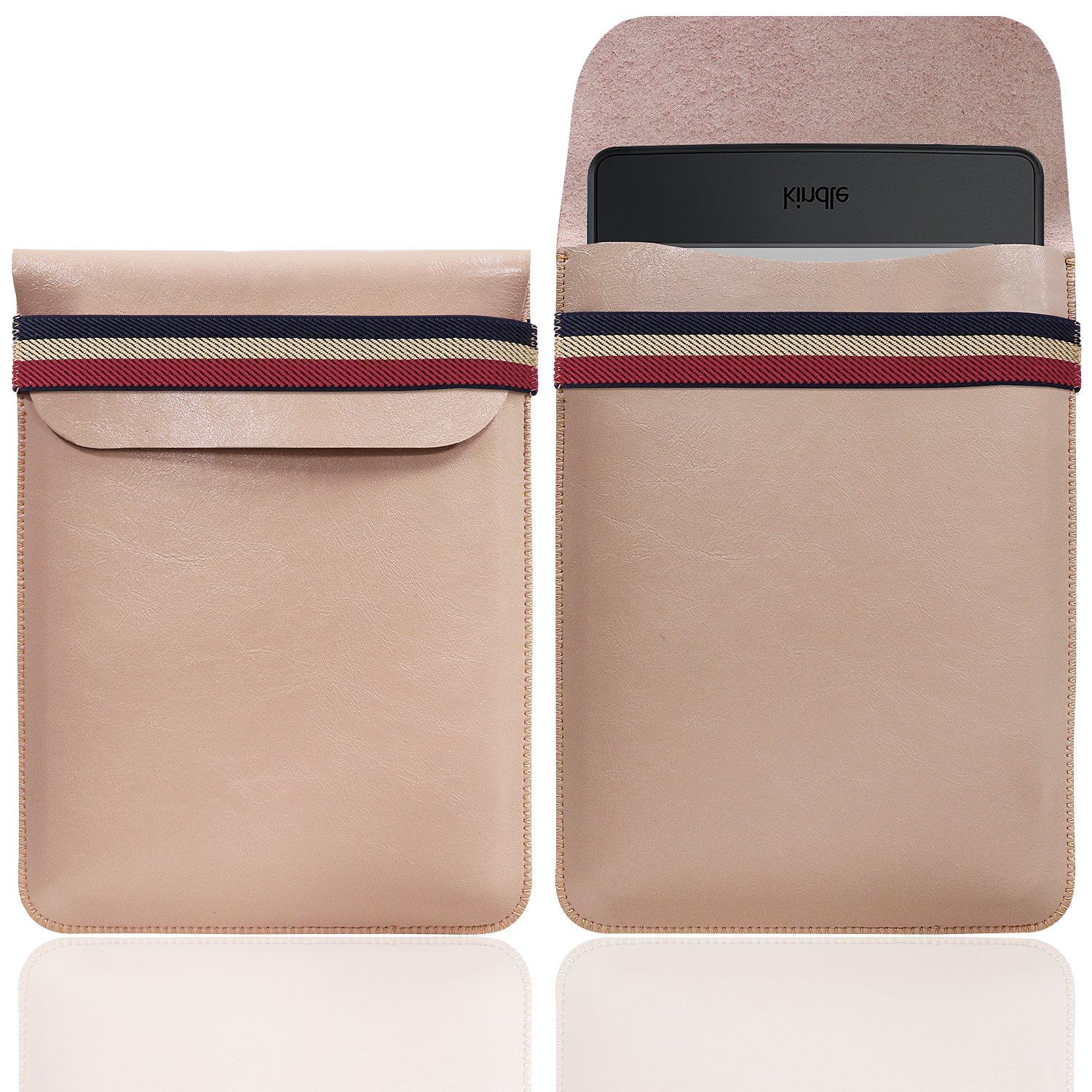 WALNEW Sleeve for 6 Inch Kindle - Slim Pouch for Kindle 2024/2019/Kindle Paperwhite/Kindle Voyage/Kindle (8th Gen, 2016)/Kindle 4/5/Kindle Touch Protective Insert Pouch Cover Case Bag, Pink