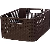 Curver Style M - storage boxes &amp; baskets (Storage basket, Brown, Rattan, Monotone, Bathroom, Bedroom)