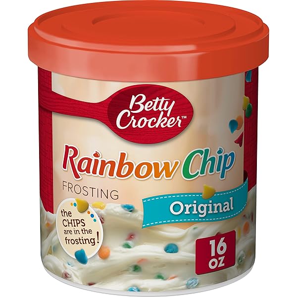 BETTY CROCKER ORIGINAL RAINBOW CHIP FROSTING, GLUTEN FREE, 16 OZ