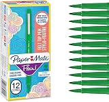 Paper Mate Flair Felt Tip Pens Medium Point 0.7 mm Green 12 Count