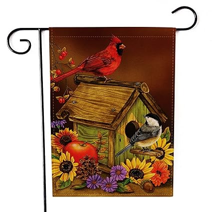 Jieiifafh Drapeau De Jardin En Plein Air Belle Fleur Couleur