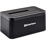 Cable Matters USB 3.0 Hard Drive Docking Station (USB to SATA Docking Station) with 10TB+ Drive Support for 2.5 Inch & 3.5 Inch HDD SSD - USB-C Cable Included for Thunderbolt 3 & USB-C Computer