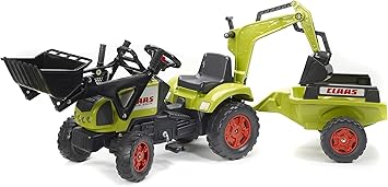 tractor con remolque niños