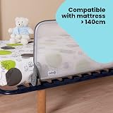 Safety 1st Standard Bed Rail 90cm Grey White, Toddler Bed Guard, Mesh view 4