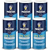 Morton Salt, Lite Salt with Low Sodium For Cooking, 11 Oz, 6-Pack