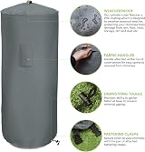 LIVIVO Fire Pit Cover 600D Waterproof Oxford Heavy Duty UV Resistant view 2